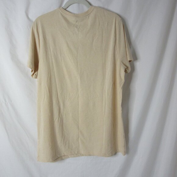 Goodfellow T Shirt Christmas Tree VW Van Print Beige Unisex Tee Size Large NWT - Picture 5 of 6